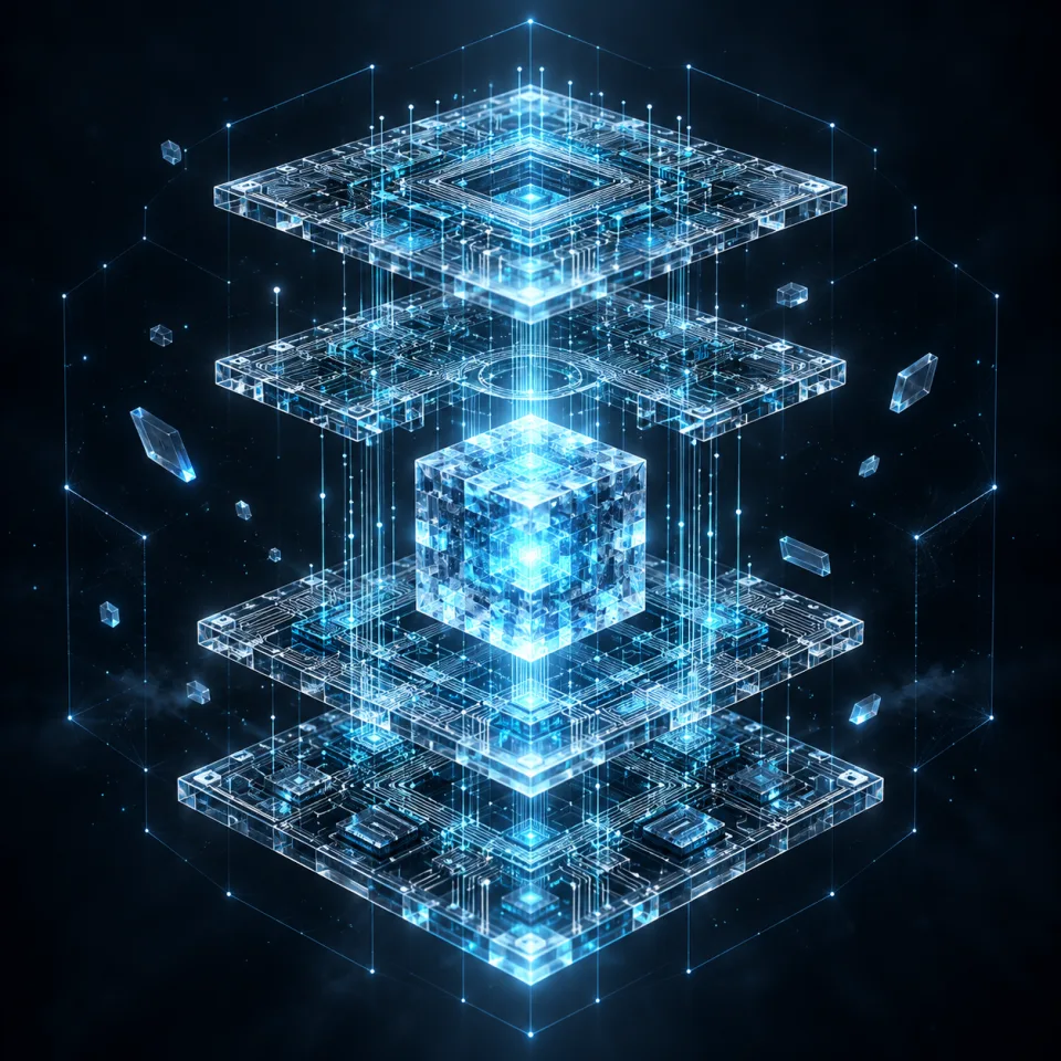 Holographic circuit sculpture